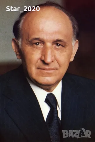 Светеща картина с LED осветление - Тодор Живков 