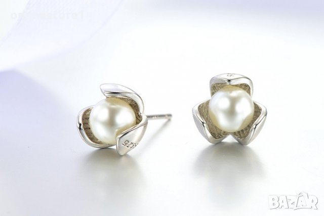 Сребърни обеци 925 - Перли Разкош Код: BX503