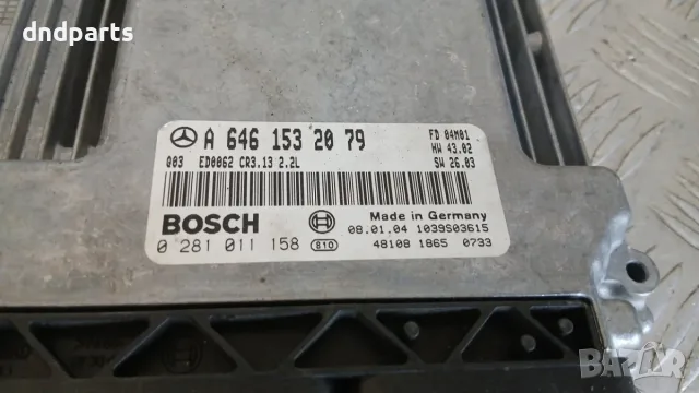 Компютър Mercedes E220 CDI W211 2004 A6461532079 0281011158 Mercedes-Benz E-Class 211 (W/S), снимка 2 - Части - 56170205