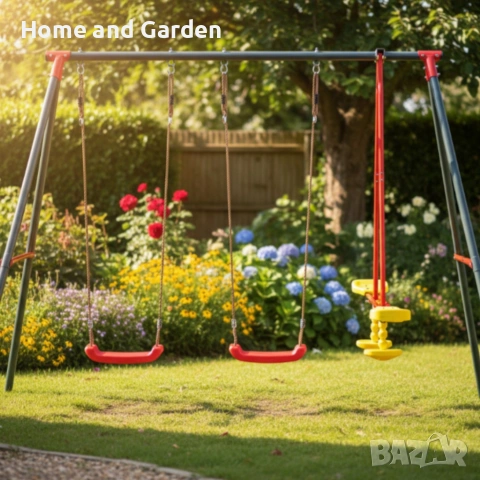 Комплект 2 люлки + балансираща везна – рецепта за часове забавление! 🎠, снимка 2 - Градински мебели, декорация  - 53936215