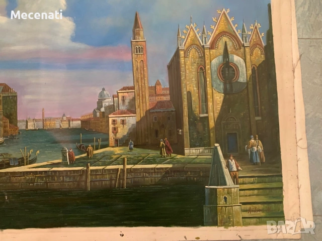 НИЛСОН (Nilson) ВЕНЕЦИЯ масло/платно, снимка 4 - Картини - 53099691