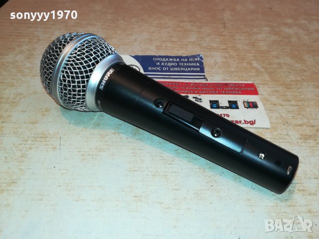 SHURE SM-58 PROFI MIC ВНОС GERMANY 1301221229, снимка 2 - Микрофони - 35422555