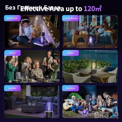 Нова Лампа против комари и мухи USB презареждаема за къмпинг с осветление, снимка 6 - Друга електроника - 54043722