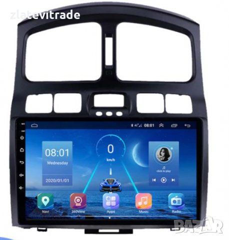 HYUNDAI SANTA FE 2000-2005 - 9'' Андроид Навигация, 9081