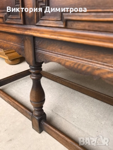 Дъбов Скрин Jacobean , снимка 8 - Скринове - 52081345