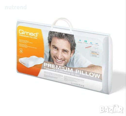 Облекчава болки в гърба и врата / Възглавница / Qmed Premium Pillow / анатомична / Qmed , снимка 2 - Други - 54002629