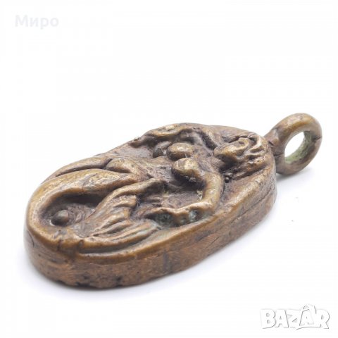 СТАР БРОНЗОВ МЕДАЛЬОН ВИСУЛКА ЕРОТИКА ЕРОТИЧЕН , снимка 4 - Антикварни и старинни предмети - 37882188