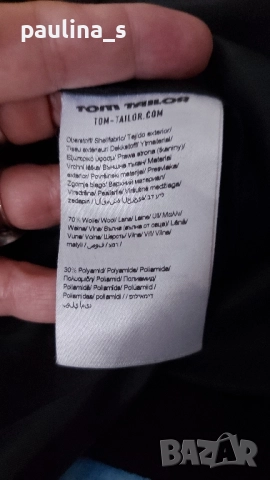 Марково вълнено палто "Tom Tailor" / голям размер , снимка 18 - Палта, манта - 44804023