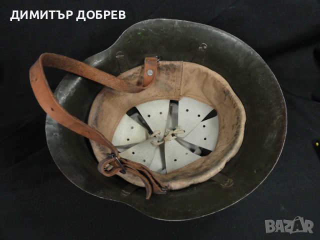 СТАРА БЪЛГАРСКА ВОЕННА КАСКА ШЛЕМ М36, снимка 6 - Антикварни и старинни предмети - 53964732