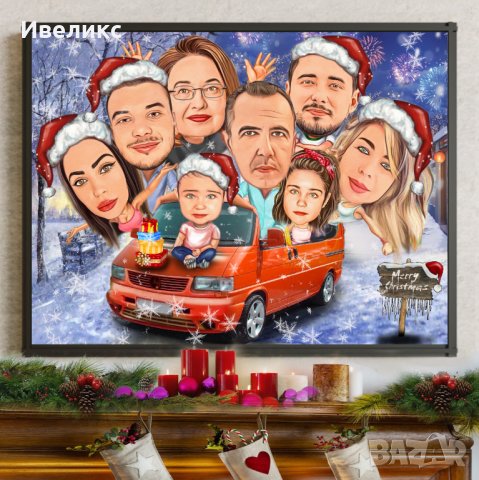 Коледна КАРИКАТУРА коледа , снимка 3 - Картини - 38731548