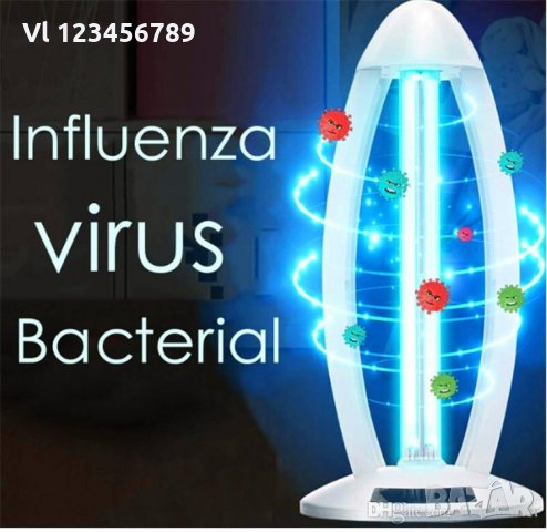 Бактерицидна UV лампа+озон - стерилизация на помещения, снимка 4 - Други - 31754026