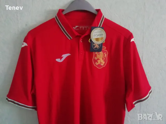 България нова оригинална тениска футболна фланелка Joma Bulgaria размер L, снимка 4 - Тениски - 48229385
