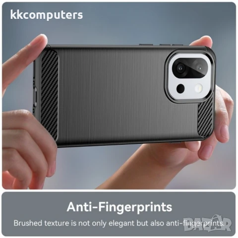 OnePlus 13s 5G / OnePlus 13T 5G Удароустойчив Carbon Fiber Калъф и Протектор, снимка 8 - Калъфи, кейсове - 50712230