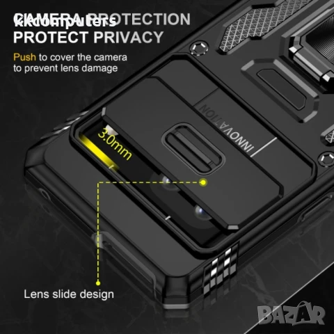 Google Pixel 9 Pro / Pixel 9 Удароустойчив Ring Holder Калъф и Протектор, снимка 10 - Калъфи, кейсове - 51122655