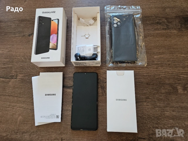 Samsung Galaxy A32 128GB SM-A325F/DS Dual-SIM Black GSM телефон смартфон зарядно micro SD кейс, снимка 4 - Samsung - 53078616