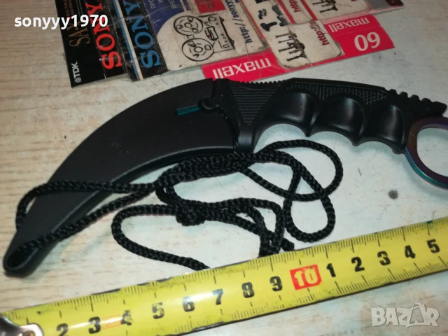 НОЖ-ИЗВИТ С КАНИЯ И ВРЪВ 1807251008, снимка 10 - Ножове - 51059702