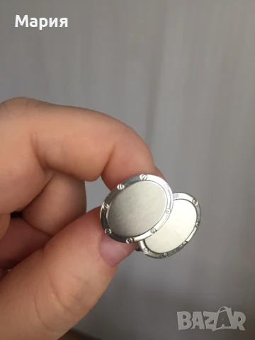 835 L Красиви модерни копчета за ръкавеи Сребро или Медицинска Стомана ? / Картие Знак, снимка 4 - Други - 51273450