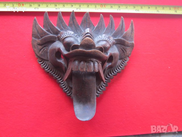 Дървена маска дявол демон 