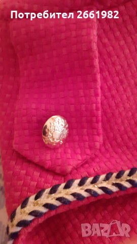 Елегантно червено сако със златни копчета, снимка 8 - Сака - 33993560