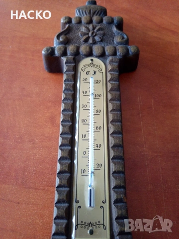 Метеорологична Станция от Махагон ТЕРМОМЕТЪР,БАРОМЕТЪР и ХИДРОМЕТЪР Внос от Нидерландия, снимка 2 - Други - 54088969