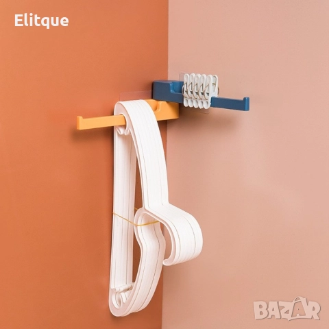 Многофункционален стелаж за съхранение на закачалки и щипки, снимка 7 - Други стоки за дома - 52865184