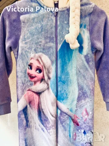 Зимна пижама тип гащеризон DISNEY FROZEN , снимка 8 - Детски пижами - 47339446