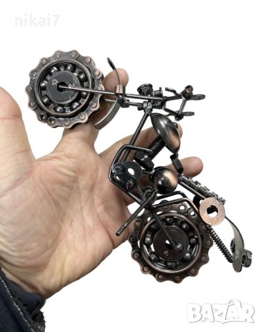 ретро мотор атрактивен дизайн от метални части декоративен сувенир, снимка 2 - Други - 42064027