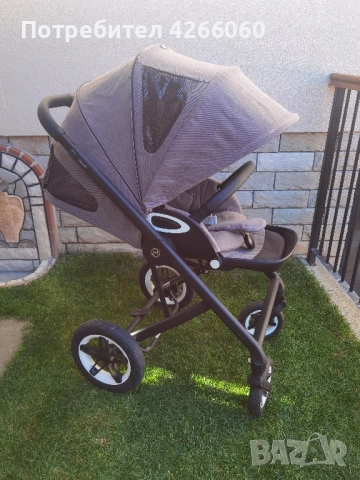 Бебешка количка 3в1 Cybex Talos S Lux+кош Cot S+адаптери+стол за кола Aton M i-size+рефлу легло, снимка 10 - Детски колички - 52497806