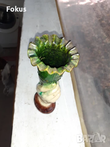 Уникална ваза - човешка ръка - троянска керамика, снимка 4 - Антикварни и старинни предмети - 51195385