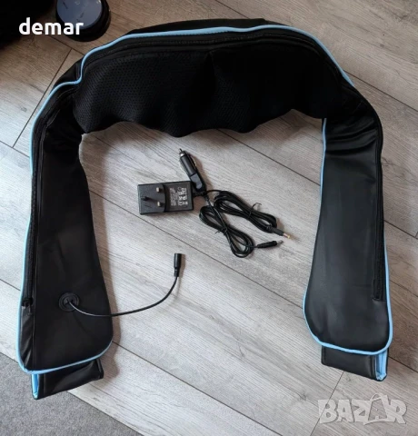 Масажор cotsoco, Shiatsu масаж с топлина за облекчаване на болката, (небесно син), снимка 10 - Масажори - 50796477