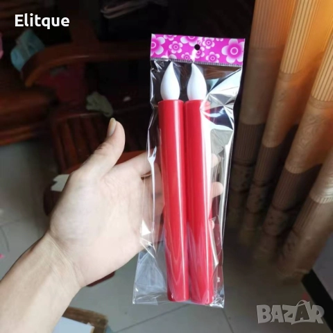 Комплект от 2 броя Led настолни свещи на батерии , снимка 6 - Други стоки за дома - 52903716