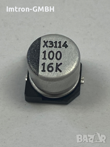  Алуминиев електролитен кондензатор CK1C107M6L006VR200 16V, 20% +Tol, 20% -Tol, 100uF, монтаж, 2626