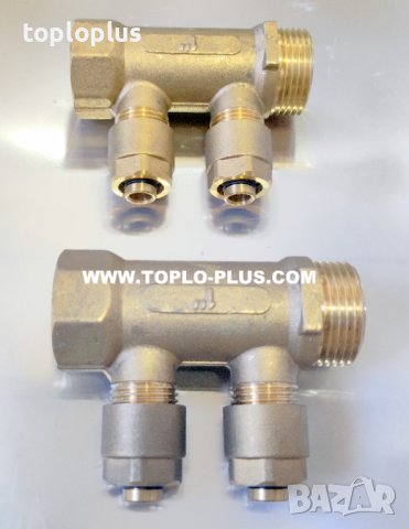 Месингови колектори 1" с адаптор ф16/2, снимка 5 - Радиатори - 37220862