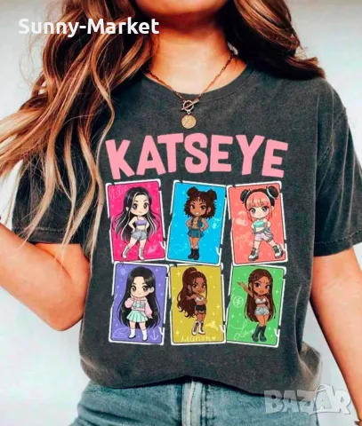 Детска тениска KATSEYE K POP BTS детски тениски