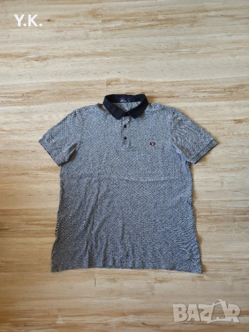 Оригинална мъжка тениска с яка Fred Perry