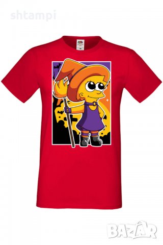 Мъжка тениска,The Simpsons Lisa Simpson 02,Halloween,Хелоуин,Празник,Забавление,Изненада,Обичаи,, снимка 3 - Тениски - 38136889
