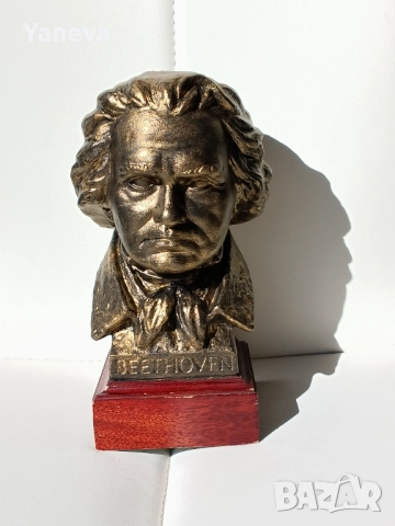 Бюст на Лудвиг ван Бетовен, (Beethoven ) , снимка 2 - Статуетки - 52123380