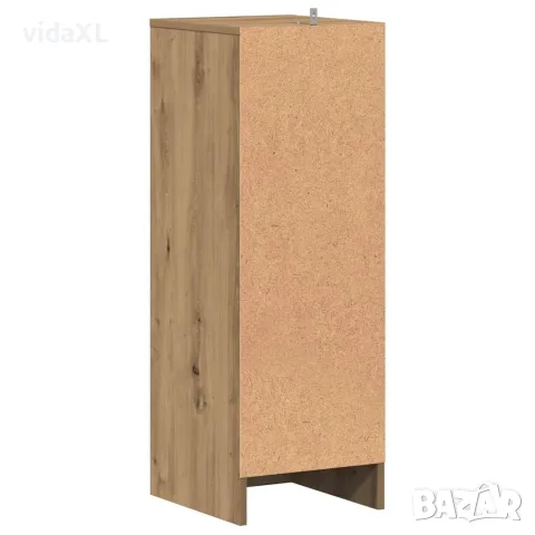 vidaXL Шкаф за обувки, дъб артизан, 32x35x92 см, инженерно дърво, снимка 9 - Шкафове - 56148192