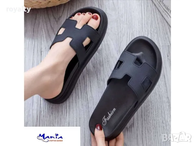 Дамски чехли на платформа 