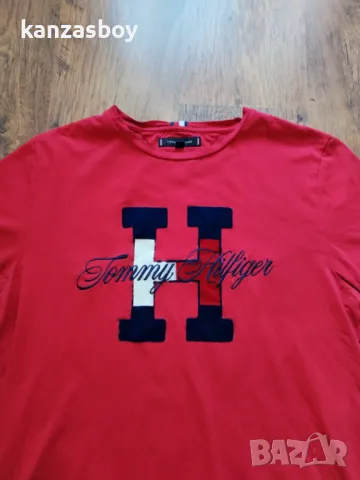Tommy Hilfiger - страхотна мъжка тениска L, снимка 2 - Тениски - 48882445