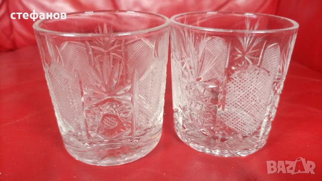Кристални чаши за уиски, ръна гравюра, 6 бр, снимка 6 - Чаши - 50526404