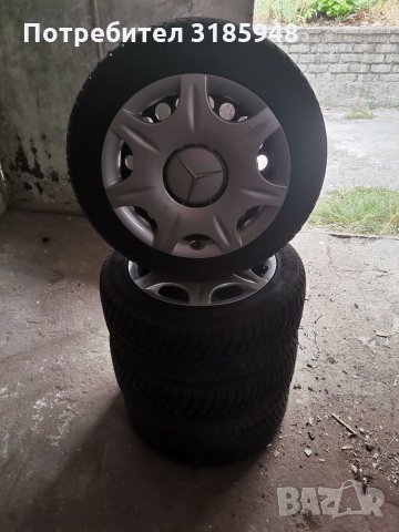 Джанти с зимни гуми Mercedes 5/112