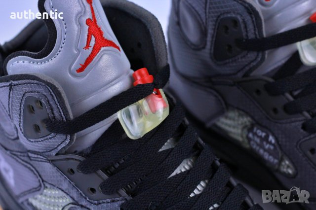 Nike Air Jordan 5 Off-White, снимка 7 - Маратонки - 44313832