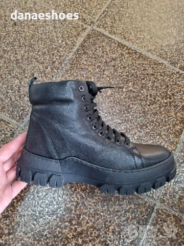 Дамски боти от естествена кожа с естествен пух - НАМАЛЕНИ!, снимка 6 - Дамски боти - 48335551