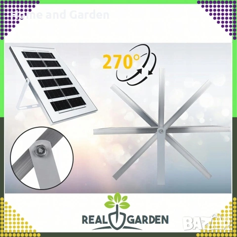Мощна соларна улична лампа IP67 с дистанционно и стойка – 200W / 300W, снимка 9 - Соларни лампи - 53935012