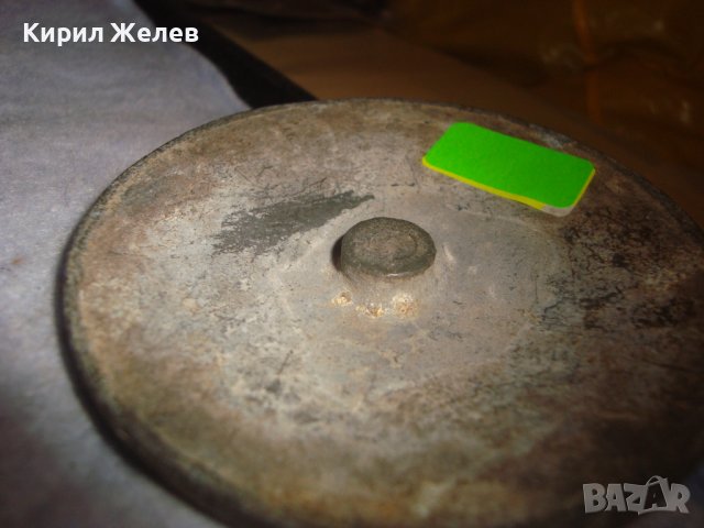 МНОГО СТАРА МАСИВНА ОЛОВНА с ПОЗЛАТА КЛАСИЧЕСКИ ОРНАМЕНТИРАНА АПЛИКАЦИЯ ОБКОВ УКРАСА за ПОРТА 30948, снимка 10 - Антикварни и старинни предмети - 38138303