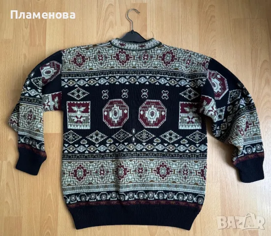 Мъжки вълнен пуловер Нов - L, снимка 2 - Блузи - 48927260