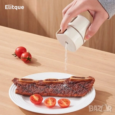 Магнитни стъклени буркани за подправки 6 броя – Стилен комплект за подредена кухня, снимка 5 - Други - 52750030