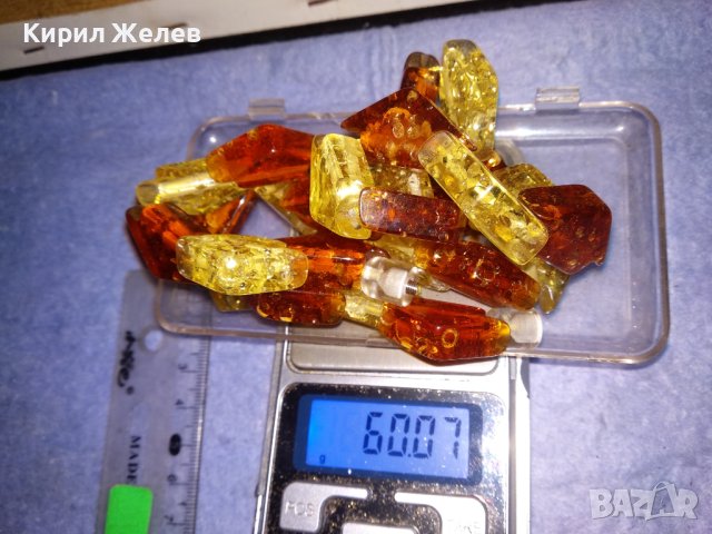 ПРЕКРАСНА ОГЪРЛИЦА КОЛИЕ ГЕРДАН ЕФЕКТНА ИМИТАЦИЯ на БАЛТИЙСКИ КЕХЛИБАР 26592, снимка 5 - Колиета, медальони, синджири - 40472548