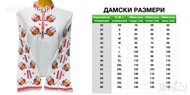 РИЗА С БРОДИРАНА ШЕВИЦА - Модел 5, снимка 2 - Други - 45935528